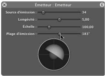 APPLE MOTION 3 - Paramètres d'émetteur disponibles dans la palette - 8