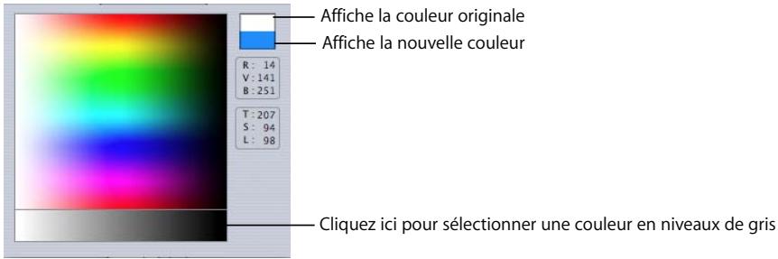 APPLE MOTION 3 - Pour définir la couleur du texte dans l'Inspecteur : - 2