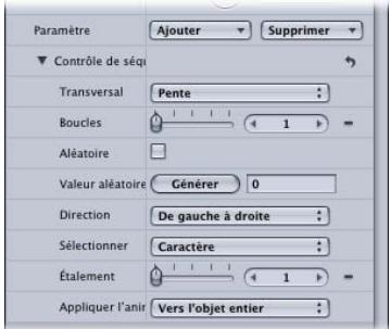 APPLE MOTION 3 - Modification du comportement Séquence de texte - 1