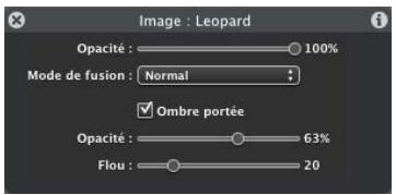 APPLE MOTION 3 - Commandes Ombre portée disponibles dans la palette - 1
