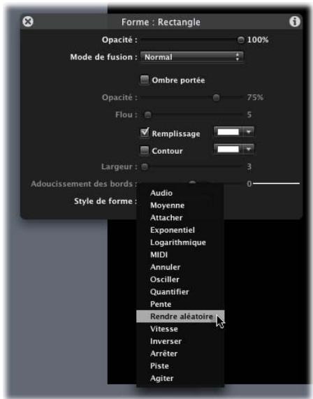 APPLE MOTION 3 - Application de comportements Paramètre - 2