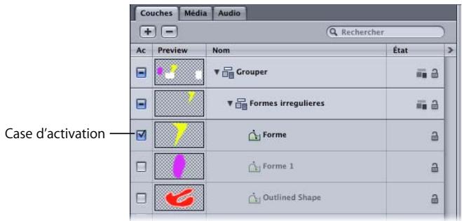 APPLE MOTION 3 - Affichage et masquage de groupes et de couches - 1