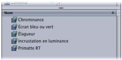 APPLE MOTION 3 - Présentation par icônes et par liste - 2