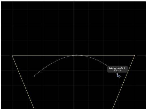 APPLE MOTION 3 - Pour modifier la trajectoire d'un texte en 3D : - 1
