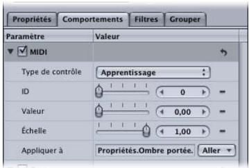 APPLE MOTION 3 - Paramètres dans l'Inspecteur - 1