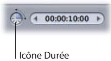 APPLE MOTION 3 - Pour changer la durée en secondes, minutes ou heures, saisissez ce qui suit dans le champ Durée du projet : - 2