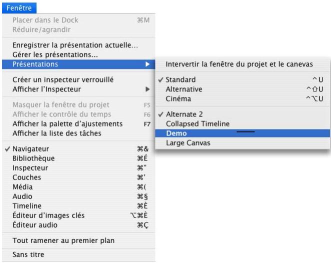 APPLE MOTION 3 - Pour enregistrer une présentation : - 1