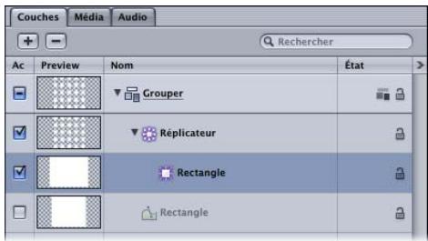 APPLE MOTION 3 - Différence entre les paramètres Réplicateur et Cellule de répicateur - 3