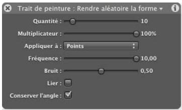 APPLE MOTION 3 - Comportement Rendre aléatoire la forme - 2