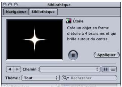APPLE MOTION 3 - Zone de Preview de la Bibliothèque - 1