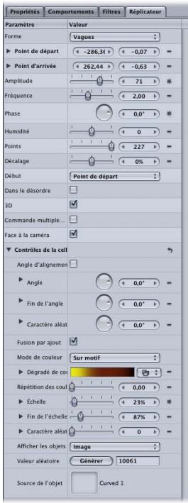 APPLE MOTION 3 - Différence entre les paramètres Réplicateur et Cellule de répicateur - 1