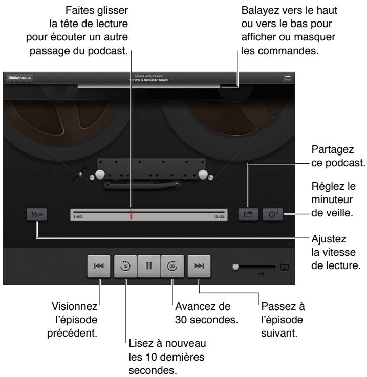 APPLE IPAD - Pour obtenir des podcasts : - 1