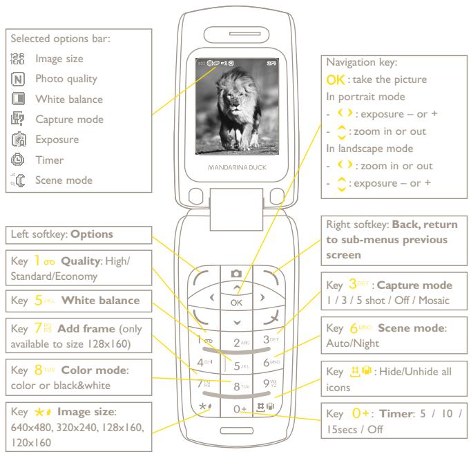 ALCATEL MANDARINA - Settings in framing mode - 1