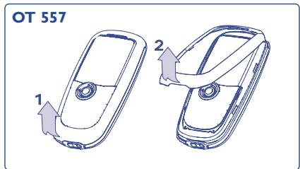 ALCATEL ONE TOUCH 557 - Change the front belts - 1