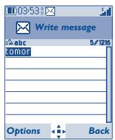 ALCATEL OT-I650 ONE TOUCH PRO - Predictive T9 mode - 1