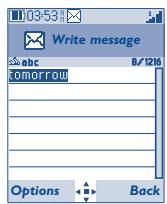ALCATEL OT-I650 ONE TOUCH PRO - Predictive T9 mode - 2