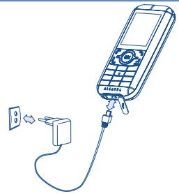 ALCATEL OT-I650 ONE TOUCH PRO - Charging the battery - 1