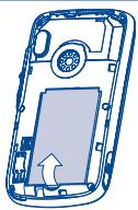 ALCATEL ONE TOUCH CHROME - Installing or removing the battery - 3