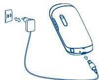 ALCATEL OT-708 - Заряджання батареї - 1