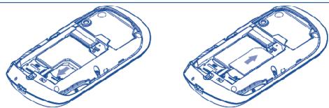 ALCATEL OT-708 - Вставлення та виймання SIM-картки™ - 1