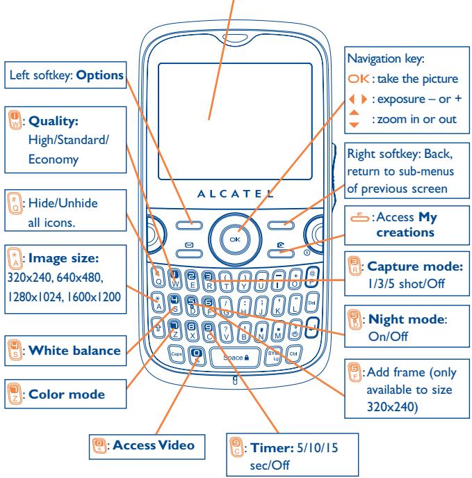 ALCATEL OT-800 - Settings in framing mode - 1