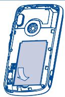 ALCATEL OT-800 - Installing or removing the battery - 2