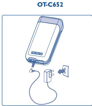 ALCATEL OT-C551A - Charging the battery - 2