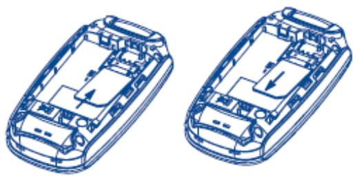 ALCATEL OT-E206C - Inserting the UIM card (Operator dependent) - 1