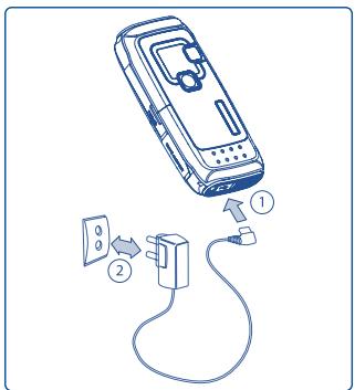 ALCATEL OT-S853A - Charging the battery - 1