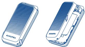ALCATEL OT-V570A - Знімання задньої панелі - 1