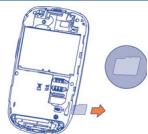 ALCATEL OT-980 - Installing and removing the memory card (MicroSD card) - 2