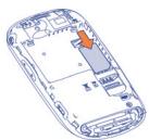 ALCATEL OT-980 - Inserting or removing the SIM card (1) - 1