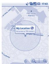 ALCATEL OT-980 - Open Google Maps and view My Location - 1