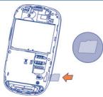 ALCATEL OT-980 - Installing and removing the memory card (MicroSD card) - 1