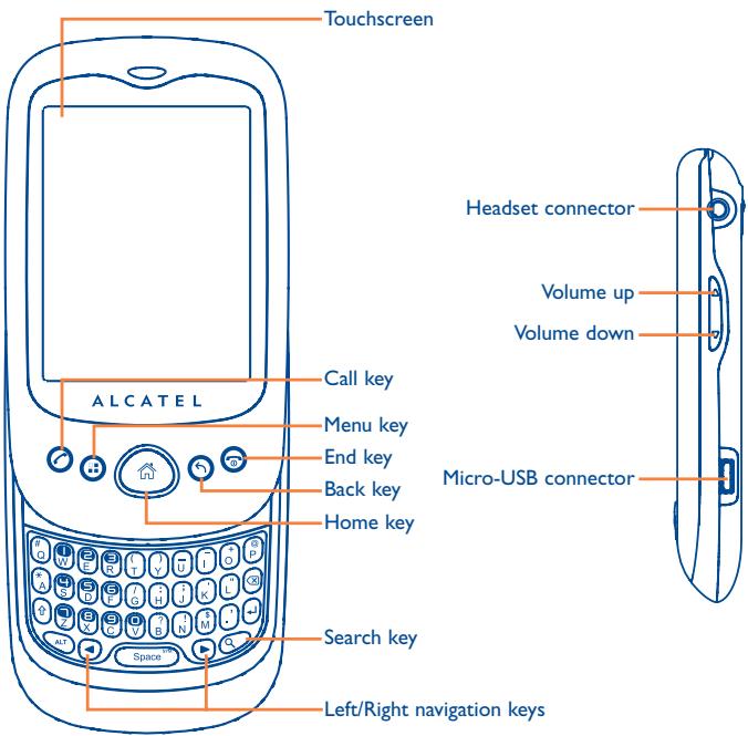 ALCATEL OT-980 - I.1 Keys and connectors - 1
