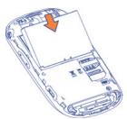 ALCATEL OT-980 - Installing or removing the battery - 1