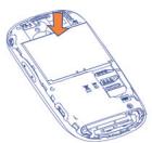 ALCATEL OT-980 - Installing or removing the battery - 2