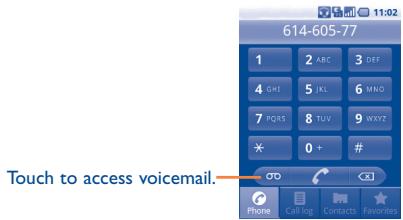 ALCATEL OT-980 - Placing a call - 1