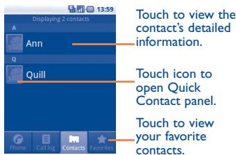 ALCATEL OT-980 - Consult your Contacts - 1