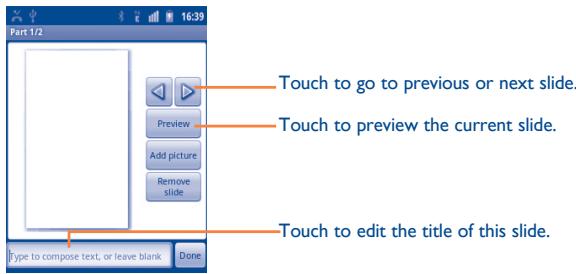 ALCATEL ONE TOUCH 995 - Attach options: - 1