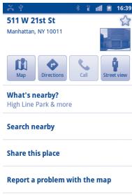 ALCATEL ONE TOUCH 995 - How to star (or unstar) a location - 1