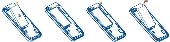 ALCATEL ONE TOUCH 995 - Installing or removing the battery - 1