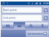 ALCATEL ONE TOUCH 995 - Get suggested routes for your trip - 1