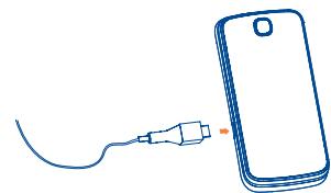 ALCATEL 2010/2010D/2010G - Charging the battery - 1