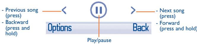 ALCATEL 2010/2010D/2010G - Music playing mode - 2