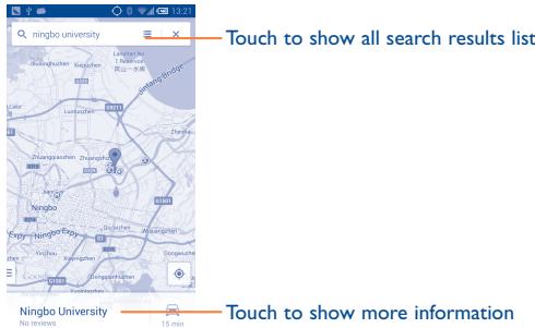 ALCATEL IDOL S (BS 472/ULTIM4) - Search for a location - 1