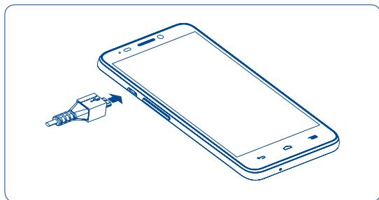 ALCATEL IDOL S (BS 472/ULTIM4) - Charging the battery - 1