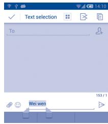 ALCATEL IDOL S (BS 472/ULTIM4) - Text editing - 1