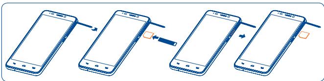 ALCATEL IDOL S (BS 472/ULTIM4) - Inserting or removing the SIM card - 1