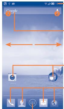 ALCATEL IDOL S (BS 472/ULTIM4) - Home screen - 1